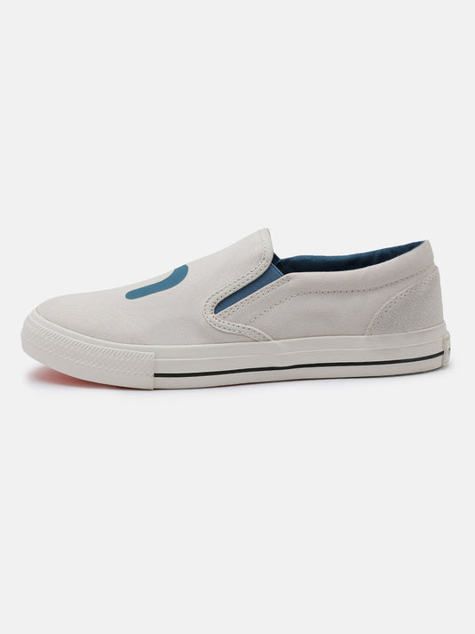 SPIN Off-White Slip-On Glow Sneakers