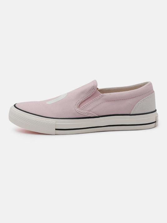 SPIN Rose & Off-White Slip-On Glow Sneakers