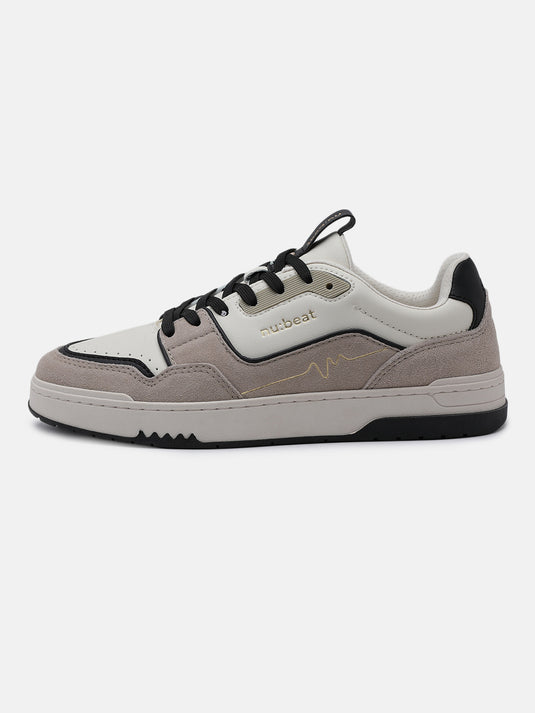 ANTHEM Off-White & Taupe Sneakers