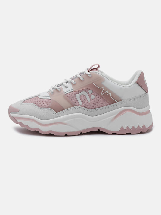 GROOVESTAR White & Rose Sneakers