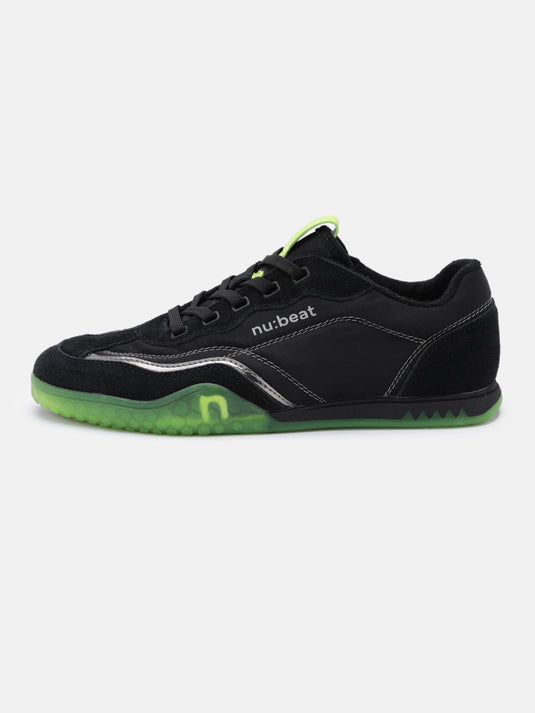 AREA808 Black & Light Green Glow Sneakers