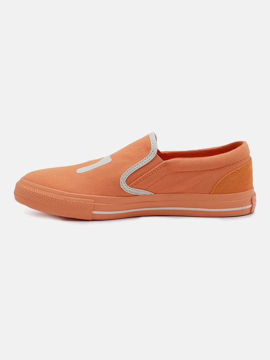 SPIN Orange Slip-On Glow Sneakers