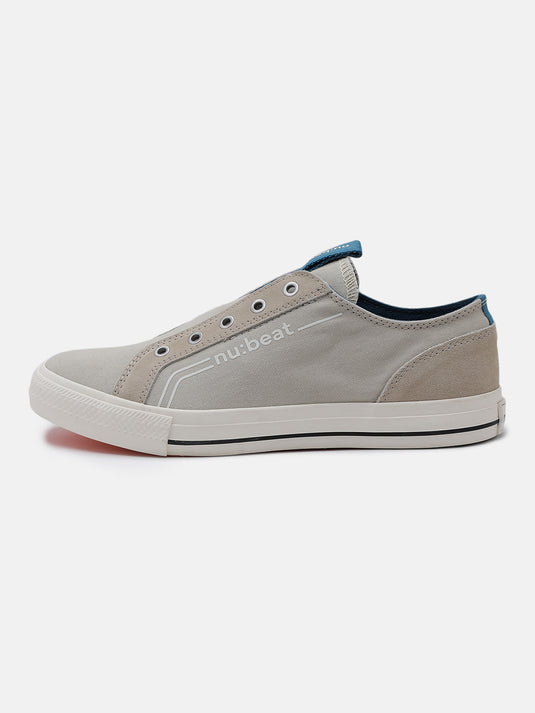 C MINOR Beige Slip-On Glow Sneakers
