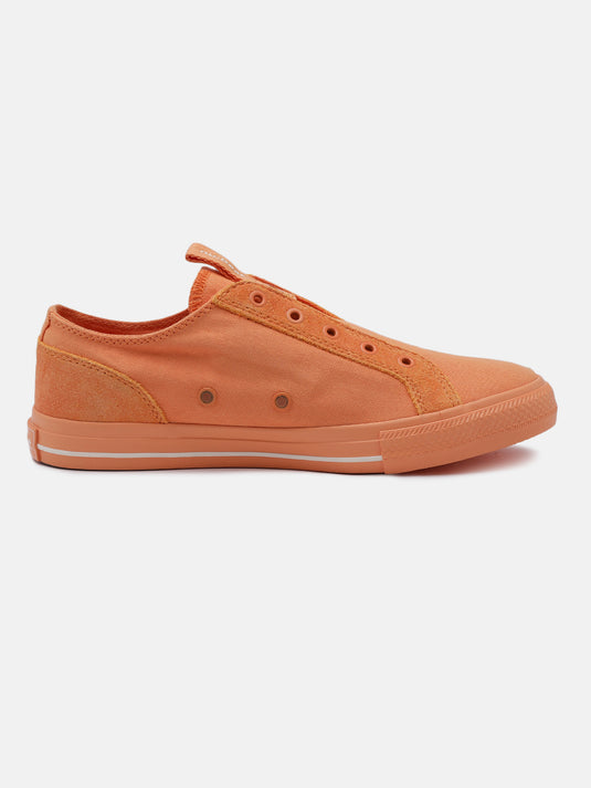 C MINOR Orange Slip-On Glow Sneakers