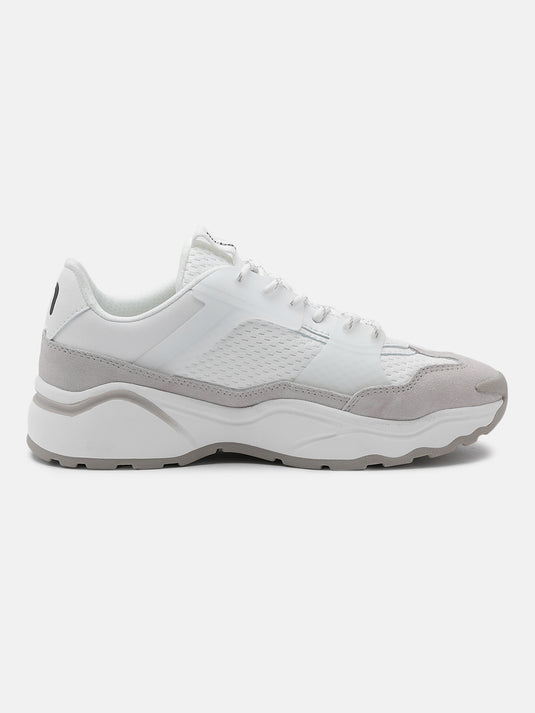 GROOVESTAR White & Beige Sneakers