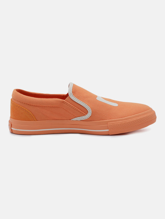 SPIN Orange Slip-On Glow Sneakers