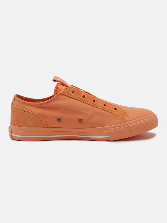 C MINOR Orange Slip-On Glow Sneakers