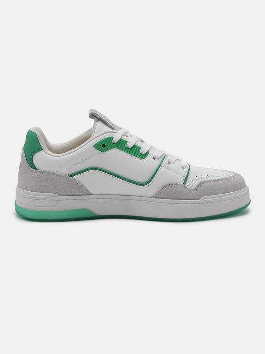 ANTHEM White & Green Glow Sneakers