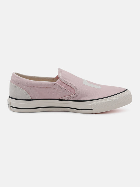 SPIN Rose & Off-White Slip-On Glow Sneakers