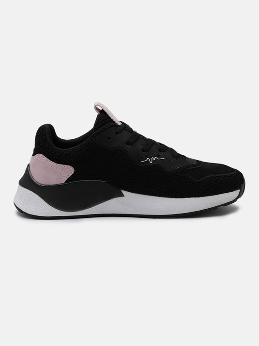 HIPSONIC Black & Rose Sneakers
