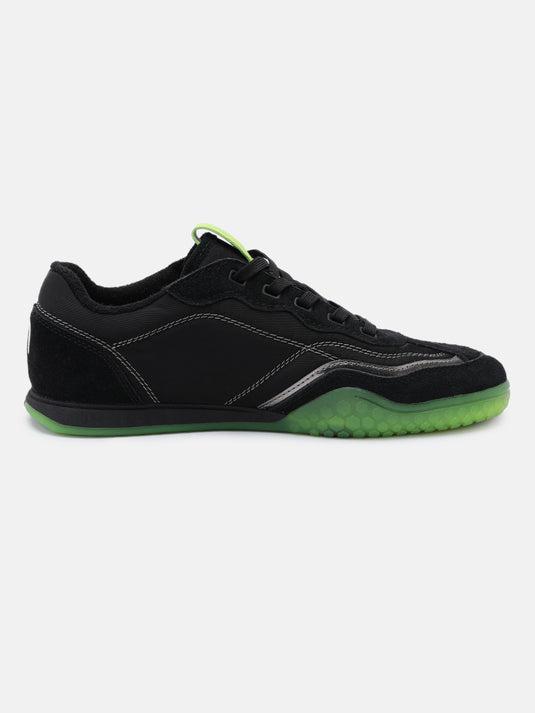 AREA808 Black & Light Green Glow Sneakers