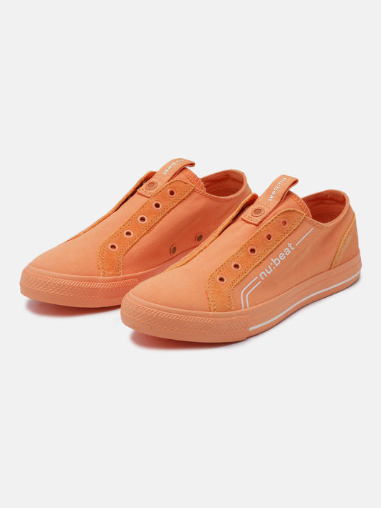 C MINOR Orange Slip-On Glow Sneakers