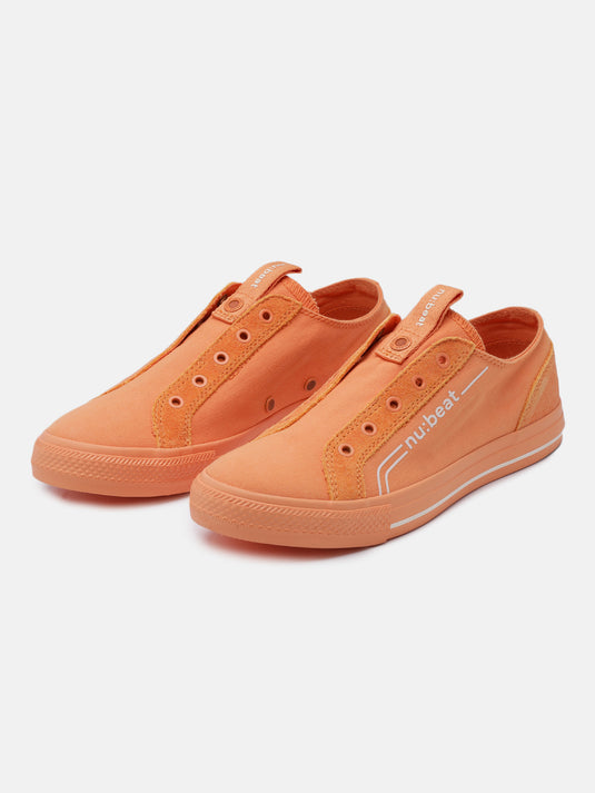 C MINOR Orange Slip-On Glow Sneakers