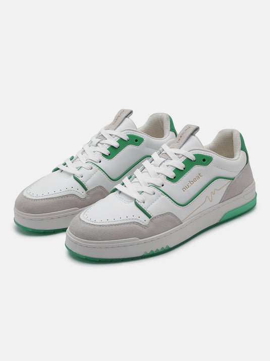 ANTHEM White & Green Glow Sneakers