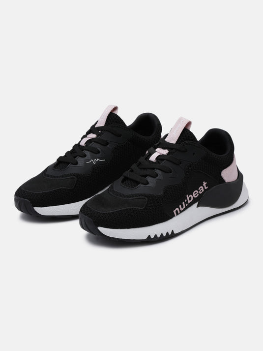 HIPSONIC Black & Rose Sneakers