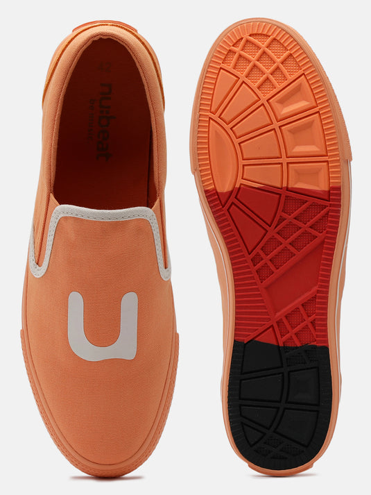 SPIN Orange Slip-On Glow Sneakers
