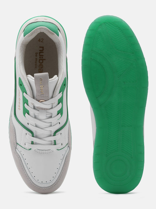 ANTHEM White & Green Glow Sneakers