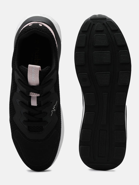 HIPSONIC Black & Rose Sneakers