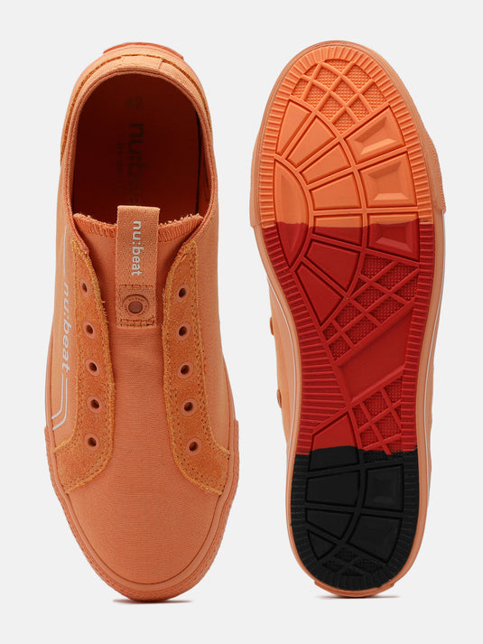 C MINOR Orange Slip-On Glow Sneakers