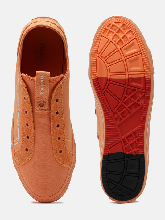 C MINOR Orange Slip-On Glow Sneakers
