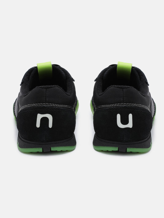 AREA808 Black & Light Green Glow Sneakers
