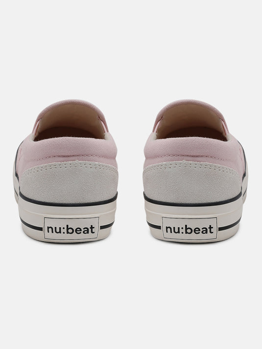 SPIN Rose & Off-White Slip-On Glow Sneakers