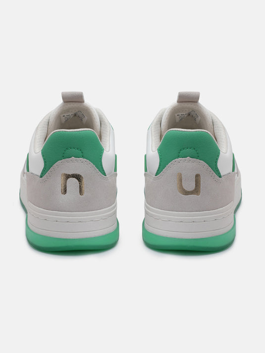 ANTHEM White & Green Glow Sneakers