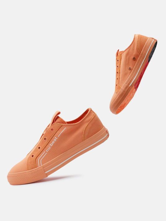 C MINOR Orange Slip-On Glow Sneakers
