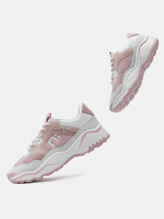 GROOVESTAR White & Rose Sneakers