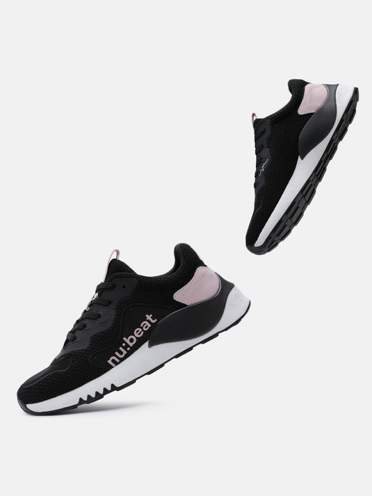 HIPSONIC Black & Rose Sneakers