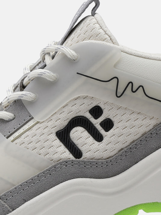 GROOVESTAR Off-White & Grey Sneakers