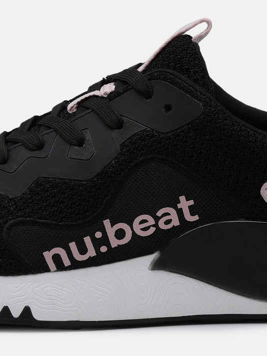 HIPSONIC Black & Rose Sneakers