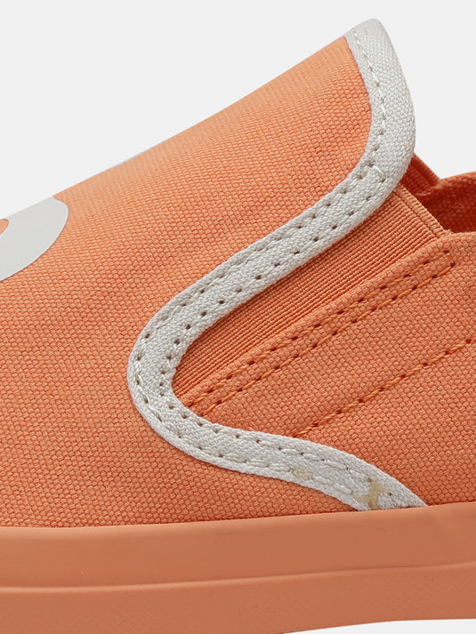 SPIN Orange Slip-On Glow Sneakers