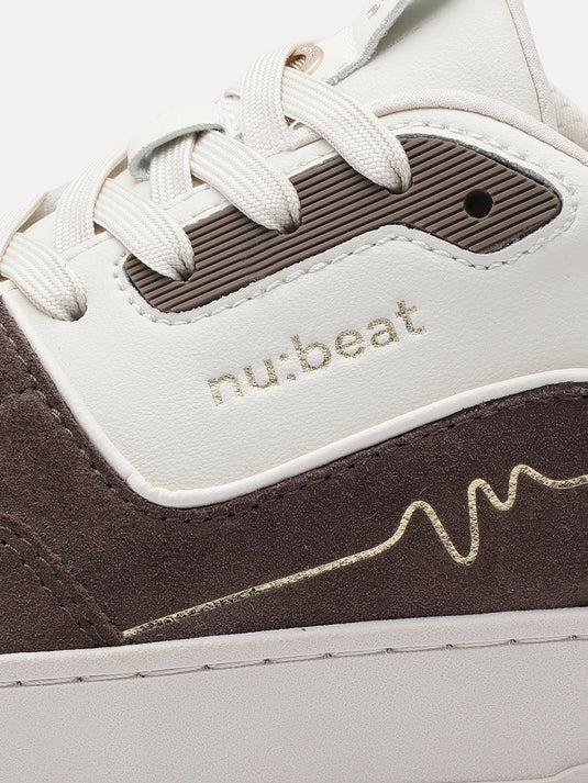 ANTHEM Off-White & Dark Brown Sneakers