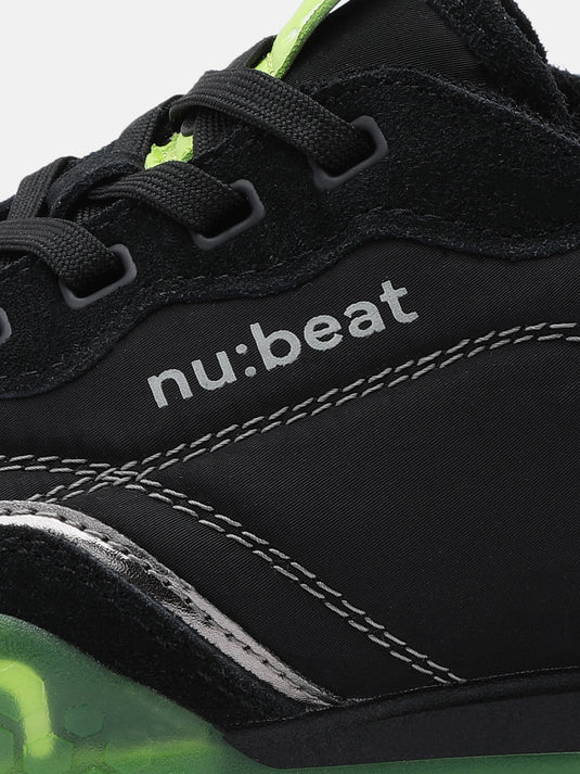 AREA808 Black & Light Green Glow Sneakers