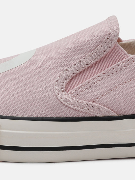 SPIN Rose & Off-White Slip-On Glow Sneakers