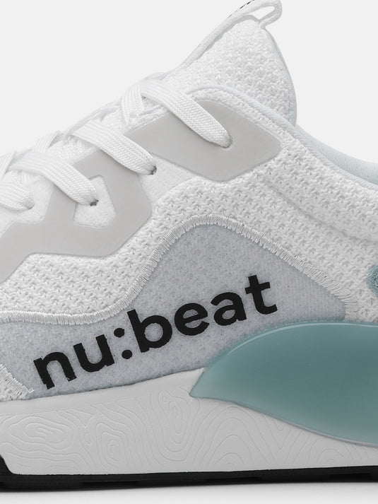 HIPSONIC White & Light Blue Sneakers