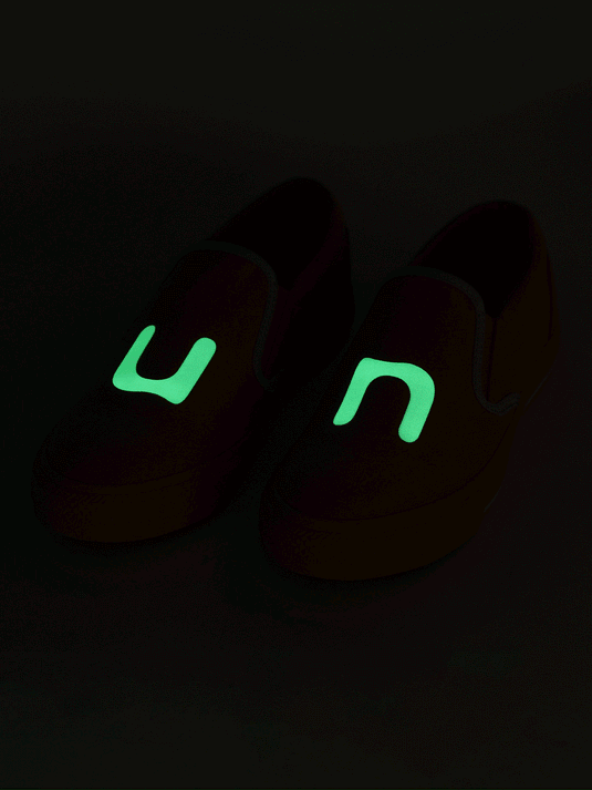 SPIN Orange Slip-On Glow Sneakers