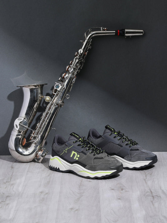 GROOVESTAR Dark Grey Glow Sneakers