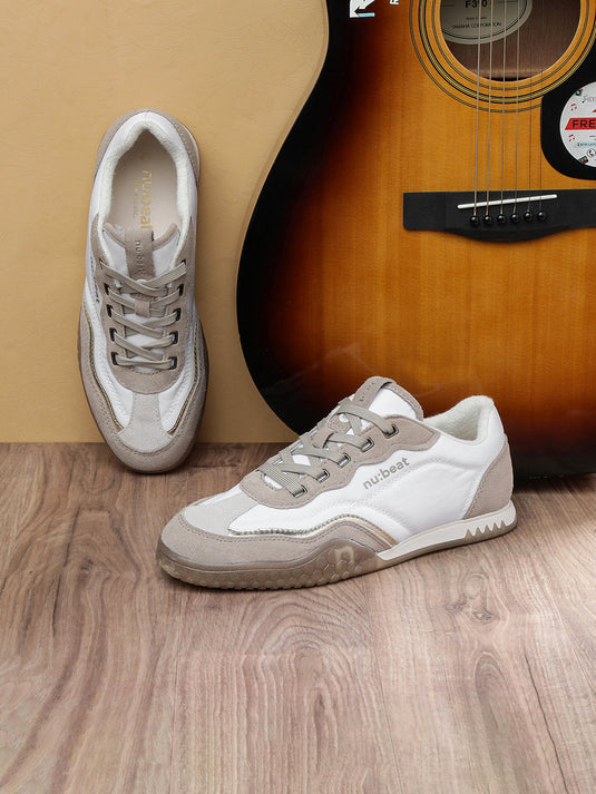 AREA808 White & Beige Sneakers