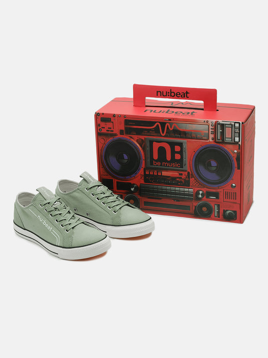 C MAJOR Light Green Glow Sneakers