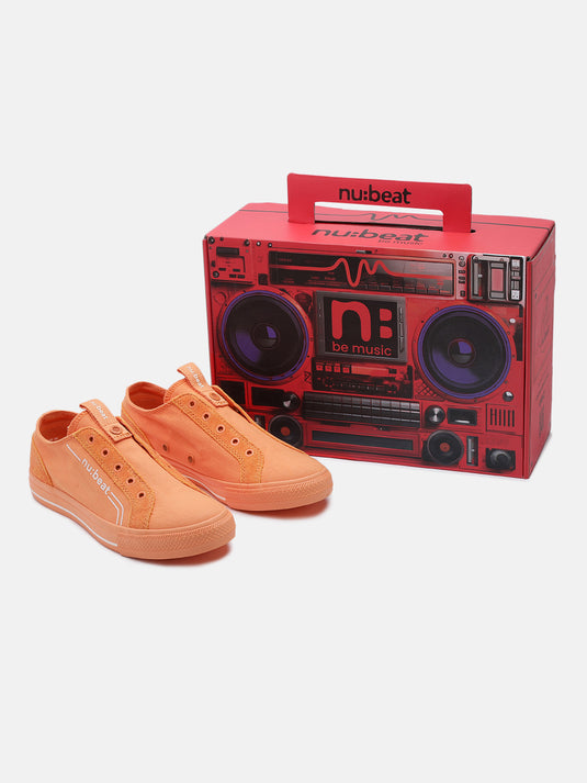 C MINOR Orange Slip-On Glow Sneakers