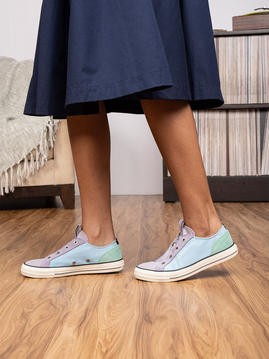 C MINOR Trend Colour Slip-On Glow Sneakers