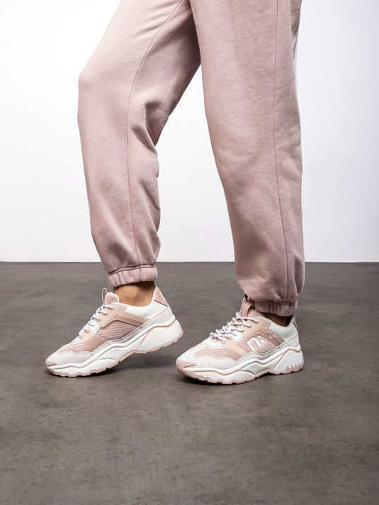 GROOVESTAR White & Rose Sneakers