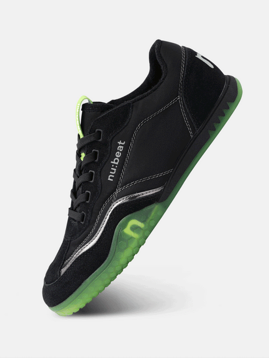 AREA808 Black & Light Green Glow Sneakers