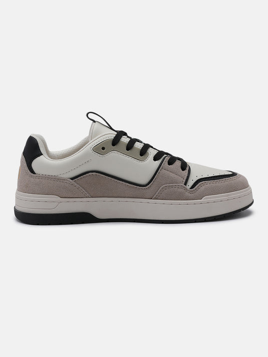 ANTHEM Off-White & Taupe Sneakers