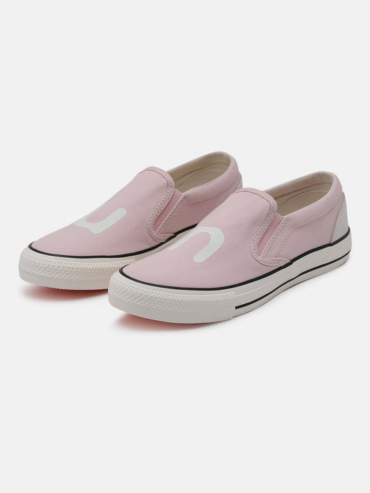 SPIN Rose & Off-White Slip-On Glow Sneakers