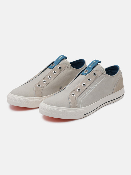 C MINOR Light Grey Slip-On Glow Sneakers