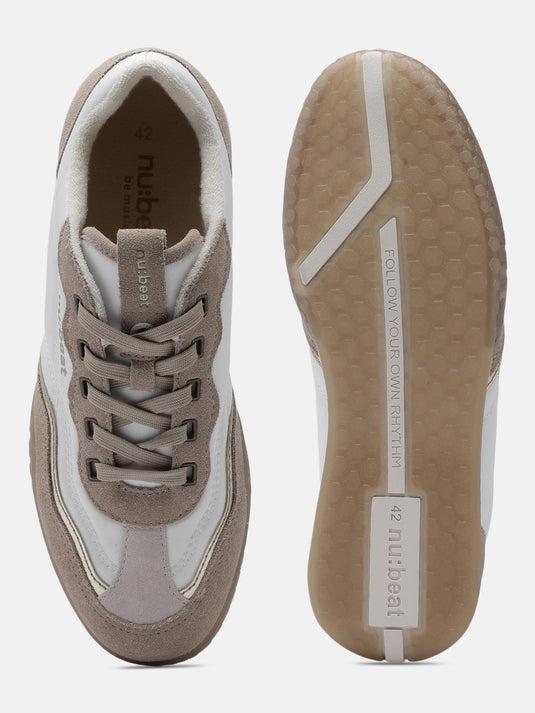 AREA808 White & Beige Sneakers