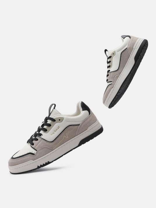 ANTHEM Off-White & Taupe Sneakers